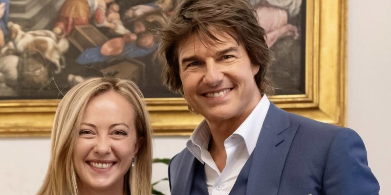 Tom Cruise meets with Italian Prime Minister